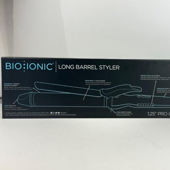 Bio Ionic Long Barrel Styler 1.25" Pro Curling Iron - Picture 2 of 3